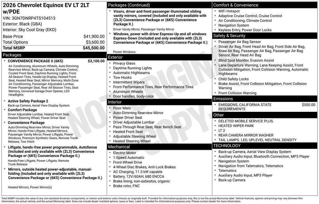 New 2026 Chevrolet Equinox EV LT SUV