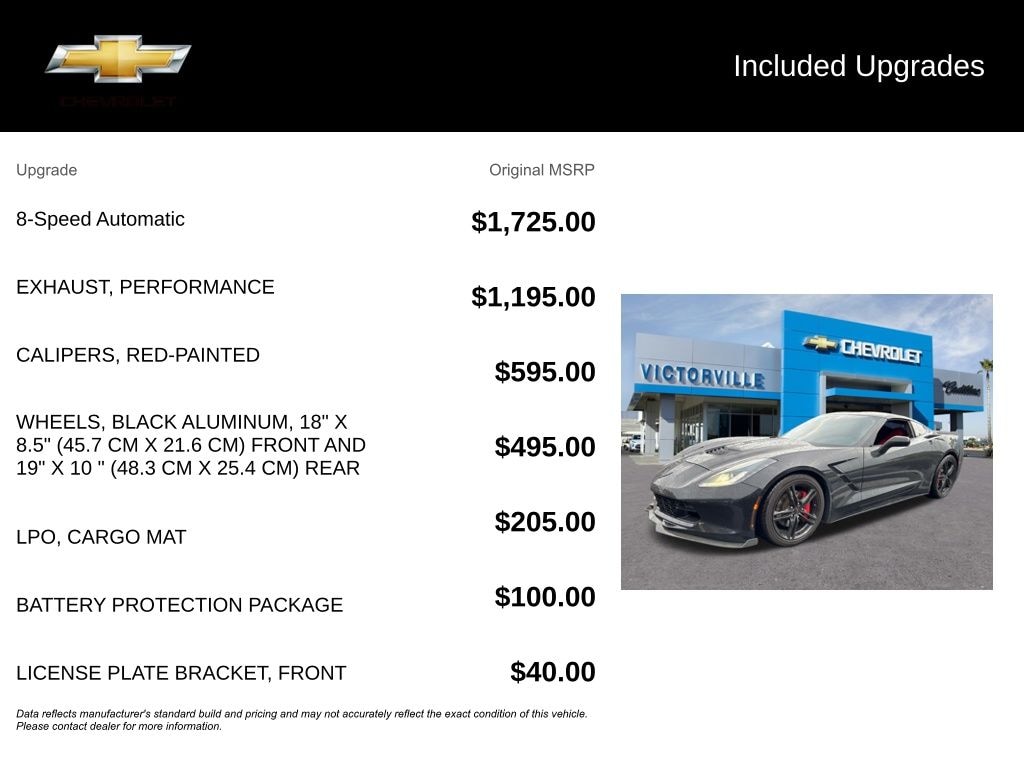 Used 2017 Chevrolet Corvette Stingray Coupe