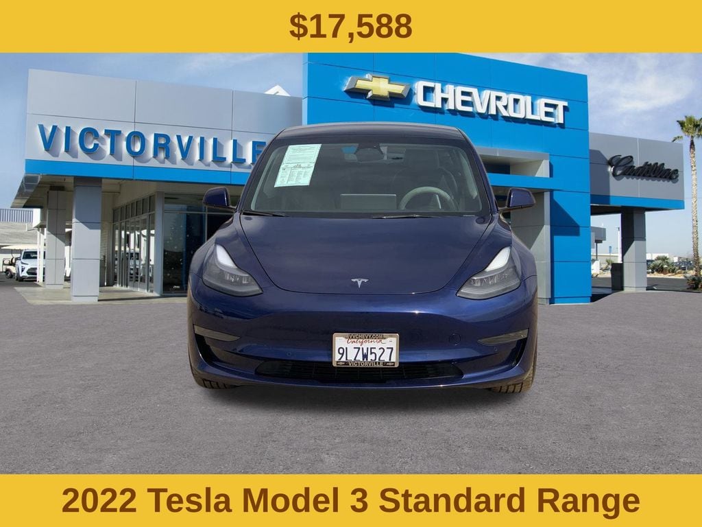 Used 2022 Tesla Model 3 Base with VIN 5YJ3E1EA5NF143184 for sale in Victorville, CA