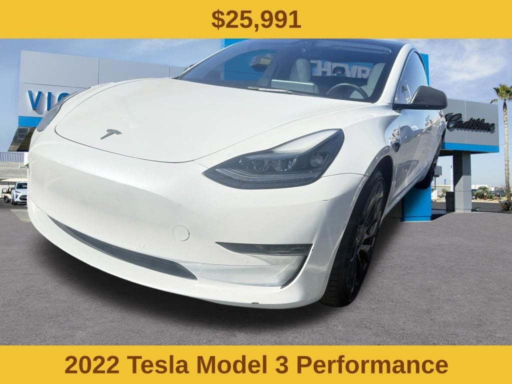 Used 2022 Tesla Model 3 Performance with VIN 5YJ3E1ECXNF106875 for sale in Victorville, CA