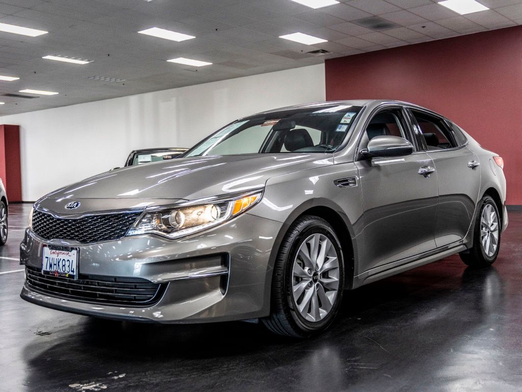 Used 2016 Kia Optima EX with VIN 5XXGU4L39GG089219 for sale in Victorville, CA