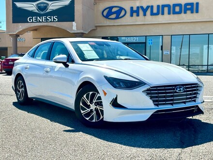 2021 Hyundai Sonata Hybrid Blue Sedan