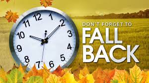 Daylight Savings Time ends Nov. 1 at 2 am