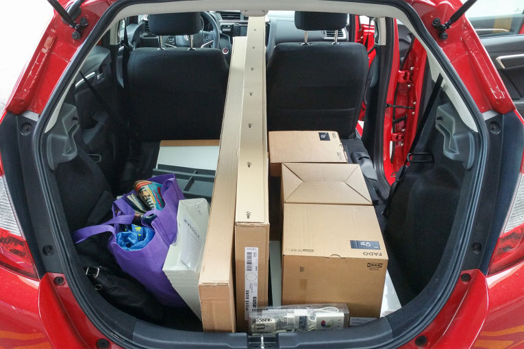 The Honda Fit features up to 52.7 cubic feet of cargo space New Honda Fit dealer near Salinas CA