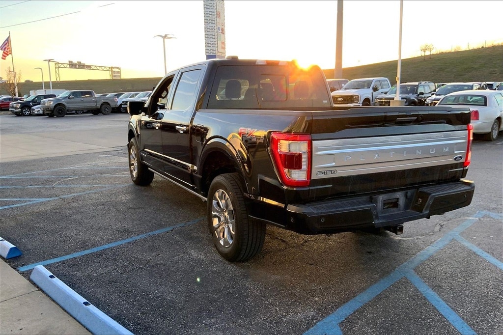 Used 2021 Ford F-150 Platinum with VIN 1FTFW1ED0MFB09605 for sale in Kansas City