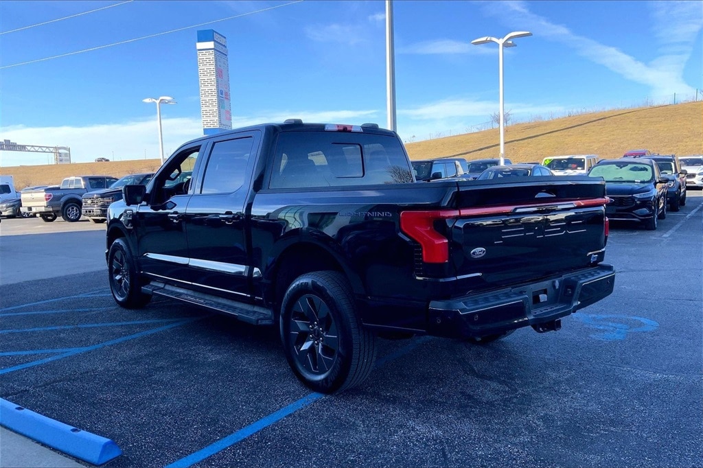 Used 2023 Ford F-150 Lightning Lariat with VIN 1FT6W1EV7PWG08141 for sale in Kansas City, KS