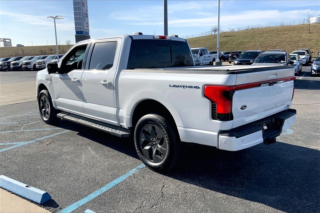 Used 2023 Ford F-150 Lightning Lariat with VIN 1FT6W1EV9PWG11512 for sale in Kansas City, KS