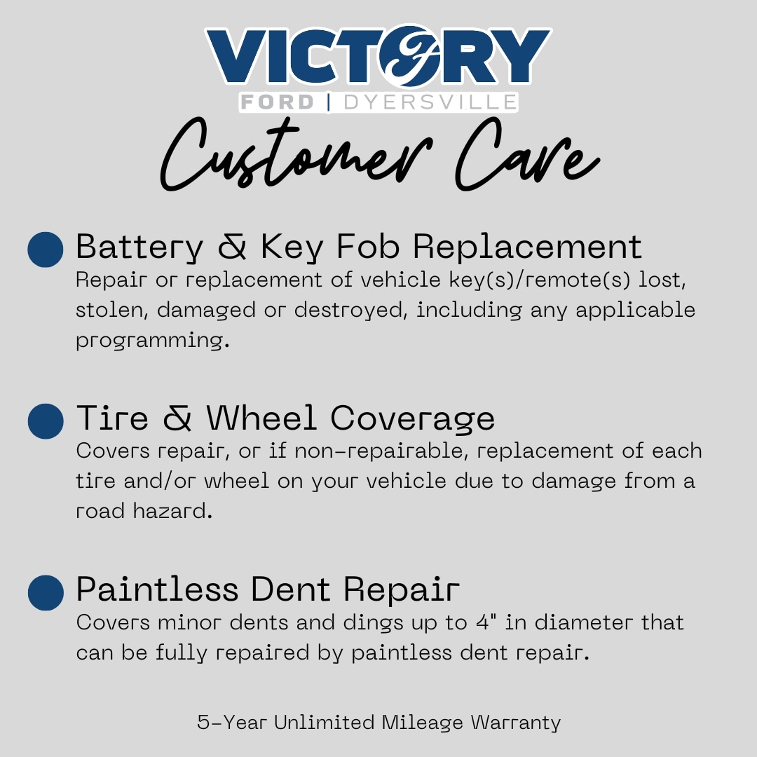 USWC 3-in-1 information for Paintless Dent Repair, Key Repair and Replacement, and Tire and Wheel protection at Victory Ford