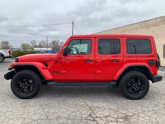 Used 2022 Jeep Wrangler Unlimited Sahara Altitude with VIN 1C4HJXEN6NW269296 for sale in Carlinville, IL