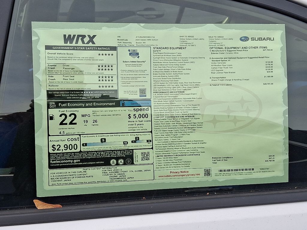 2025 Subaru WRX tS - Photo 8