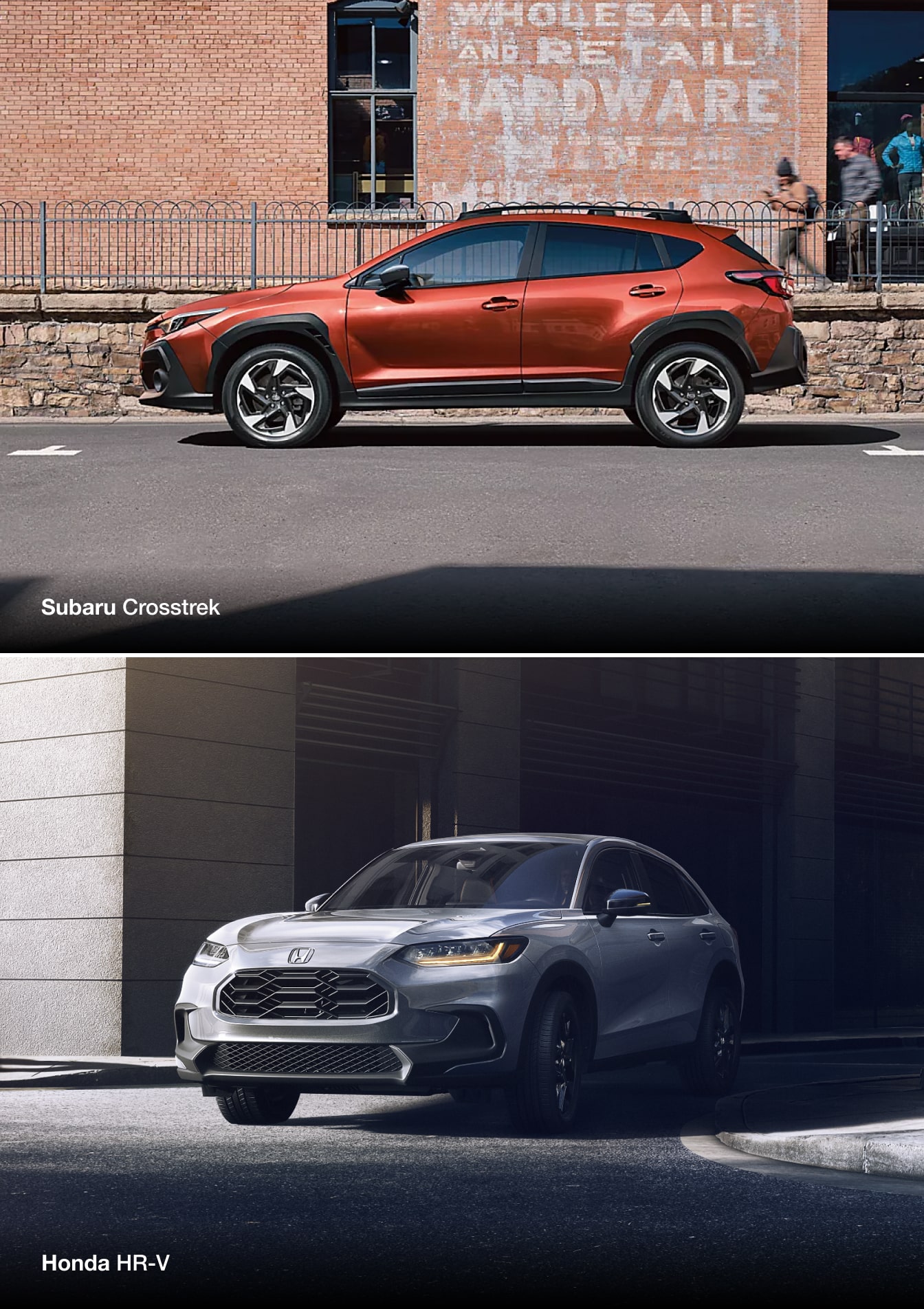 Subaru Crosstrek vs. Honda HR-V Dimensions