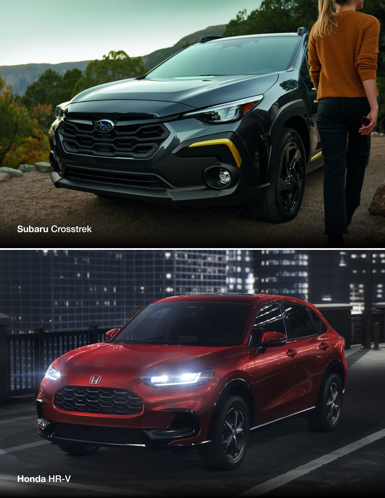 Honda HR-V vs. Subaru Crosstrek Trims and Features