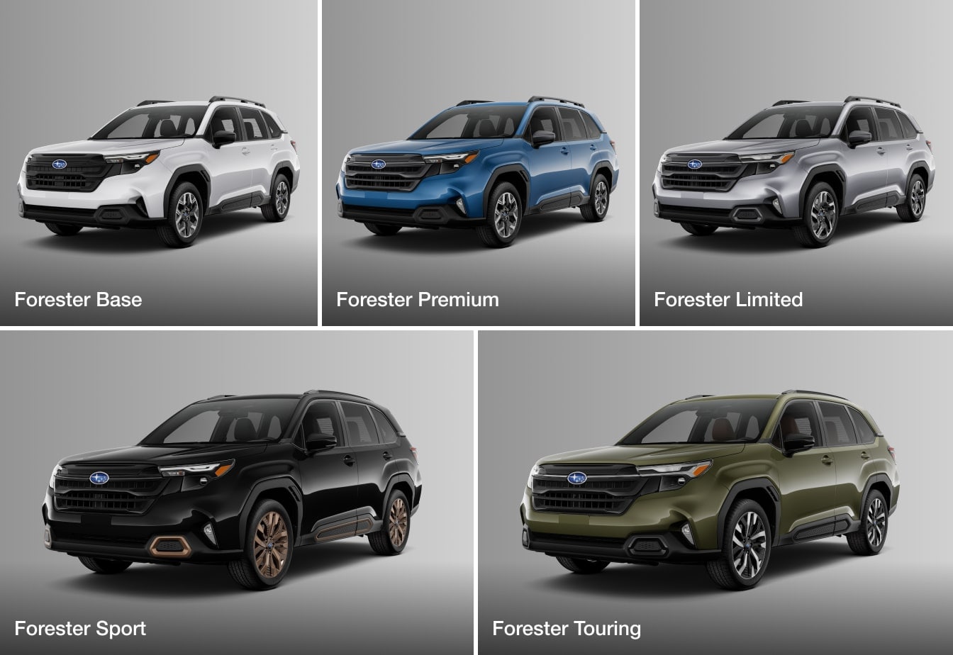 MPG Ratings by Subaru Forester Trim Levels