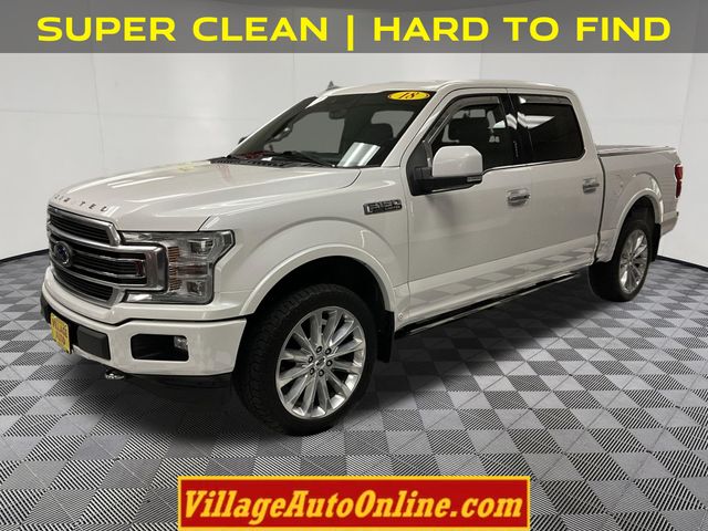 White 2018 Ford F-150 Limited SuperCrew 4WD Pickup Truck Four-Wheel Drive Automatic