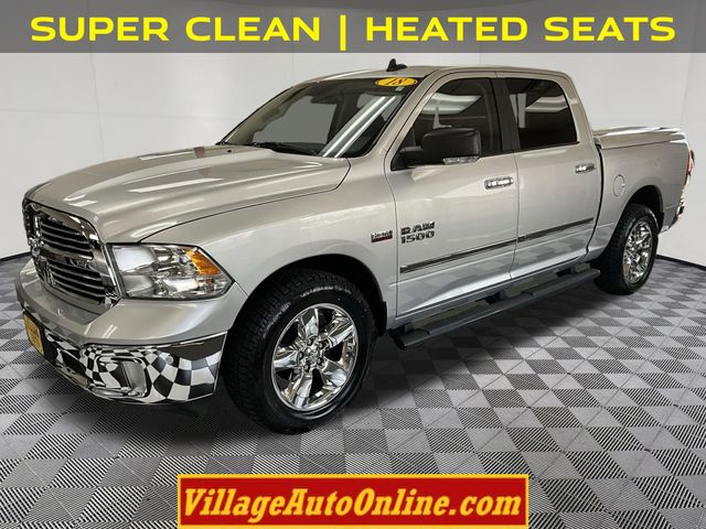 Bright Silver Metallic Clearcoat 2018 RAM 1500 Big Horn Crew Cab 4WD Pickup Truck Four-Wheel Drive 8-Speed Automatic