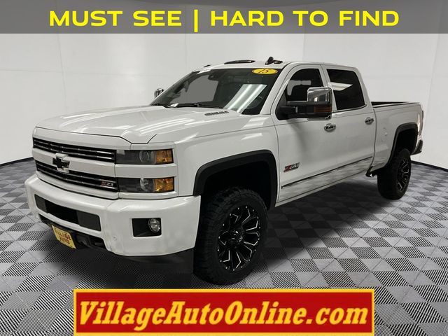 Summit White 2015 Chevrolet Silverado 2500HD LTZ Crew Cab 4WD Pickup Truck Four-Wheel Drive 6-Speed Automatic
