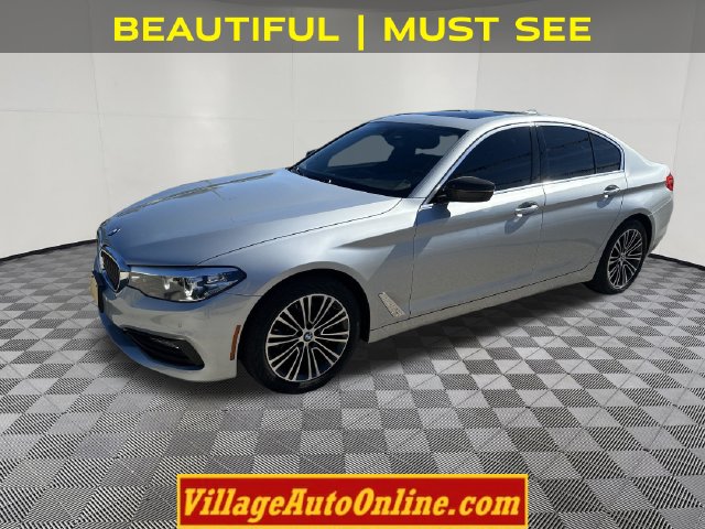 Glacier Silver Metallic 2018 BMW 5 Series Sedan All-Wheel Drive 8-Speed Automatic