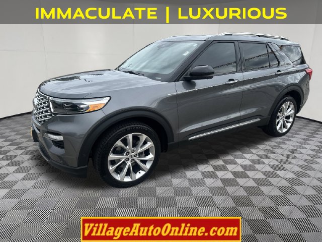 Gray Metallic 2021 Ford Explorer SUV / Crossover All-Wheel Drive Automatic