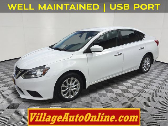 White (Fresh Powder) 2019 Nissan Sentra S FWD Sedan Front-Wheel Drive Continuously Variable Transmission