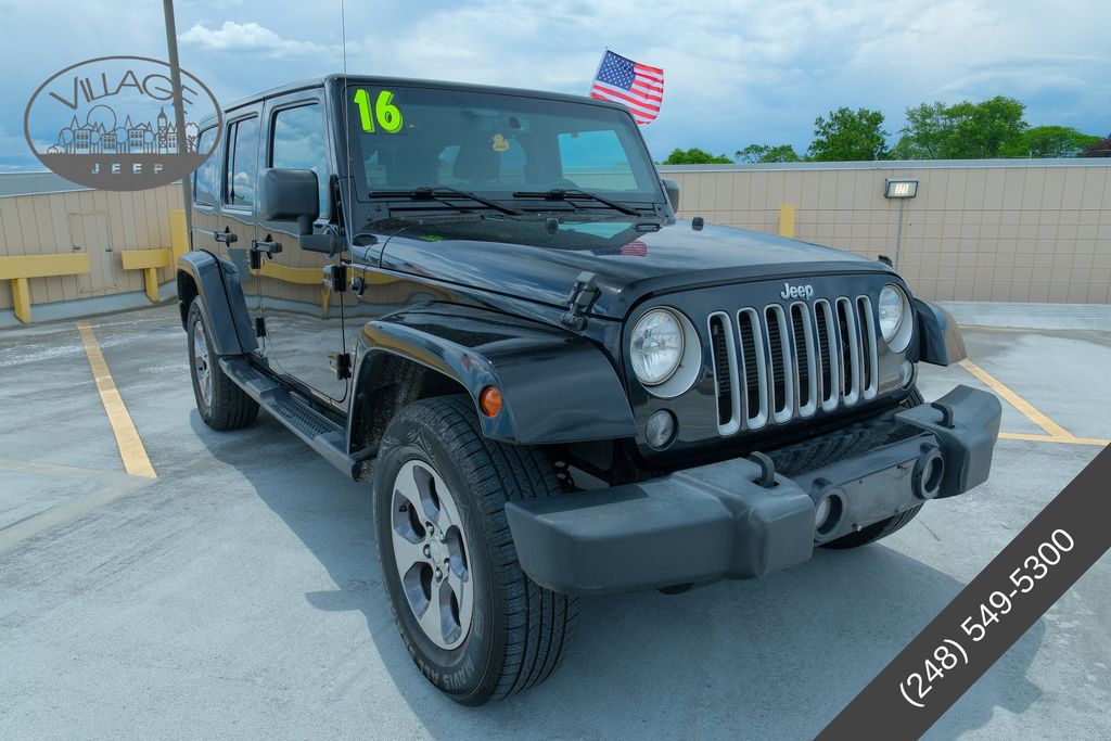 Used 2016 Jeep Wrangler Unlimited Sahara with VIN 1C4BJWEG6GL184366 for sale in Royal Oak, MI