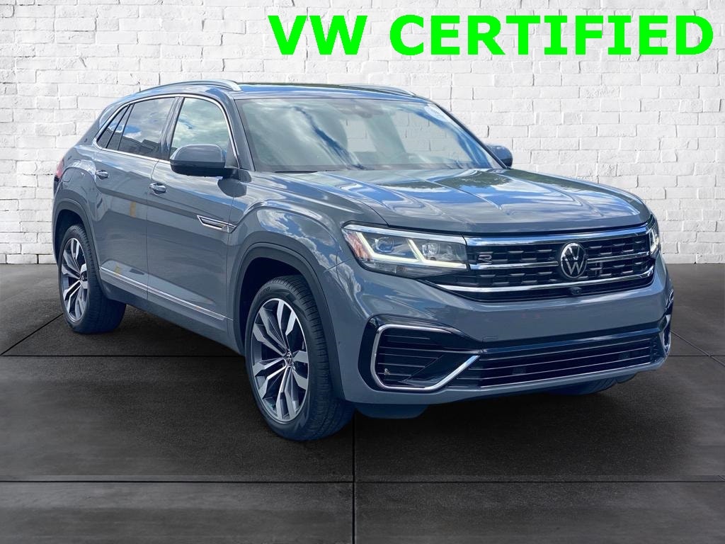 Certified 2023 Volkswagen Atlas Cross Sport SEL Premium R-Line with VIN 1V2FE2CA7PC221050 for sale in Chattanooga, TN