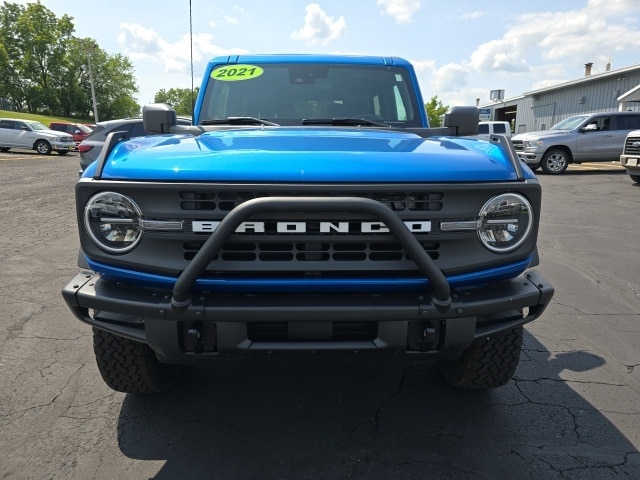 Used 2021 Ford Bronco 2-Door Black Diamond with VIN 1FMDE5AH5MLA81095 for sale in Darlington, WI