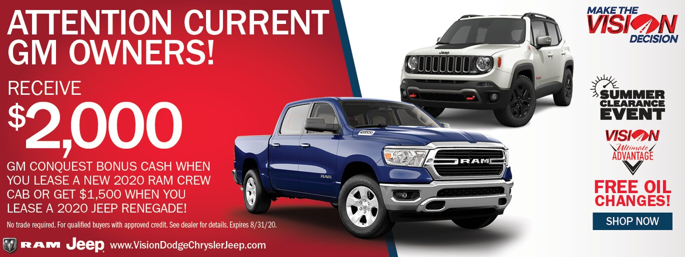 Vision Dodge Chrysler Jeep Ram Car Dealership in Rochester