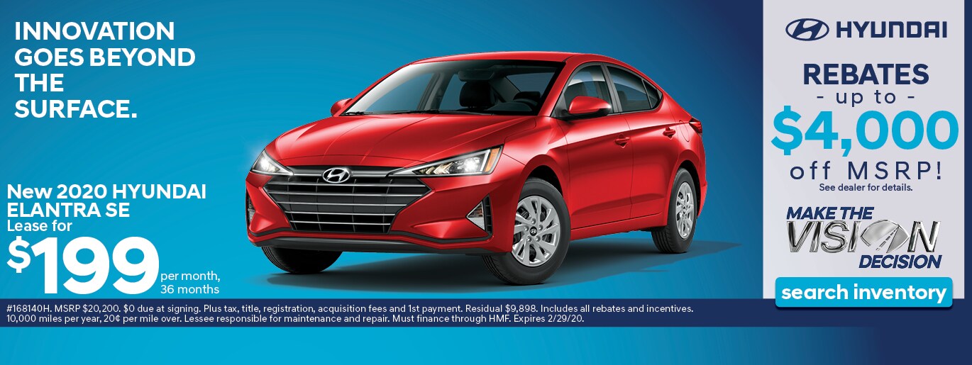 New Specials from Vision Hyundai Henrietta