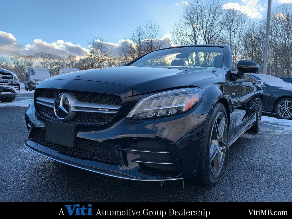 Certified 2023 Mercedes-Benz C-Class Cabriolet AMG C43 with VIN W1KWK6EBXPG128562 for sale in Tiverton, RI