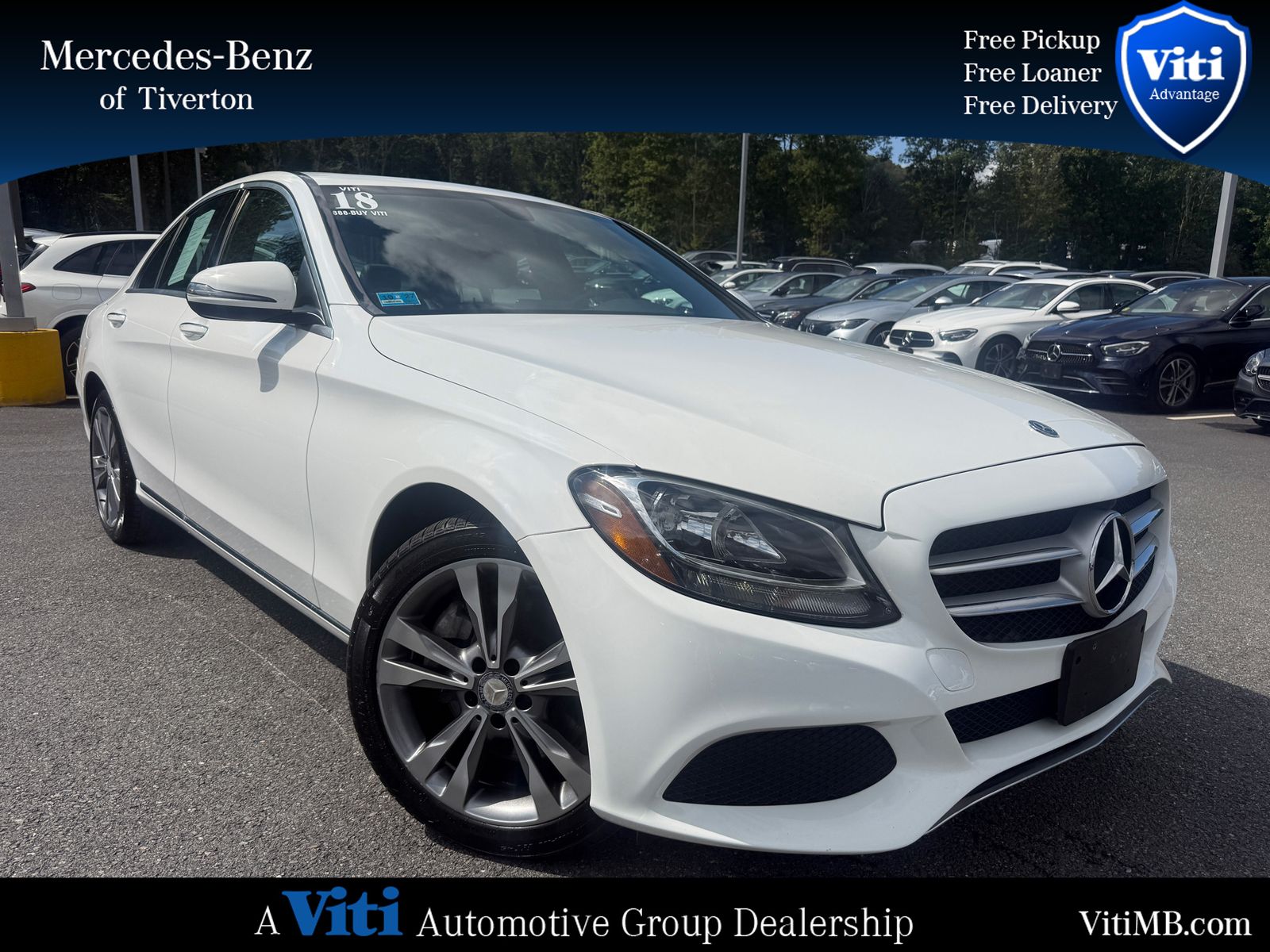 Used 2018 Mercedes-Benz C-Class Sedan C300 with VIN 55SWF4KB7JU280824 for sale in Tiverton, RI