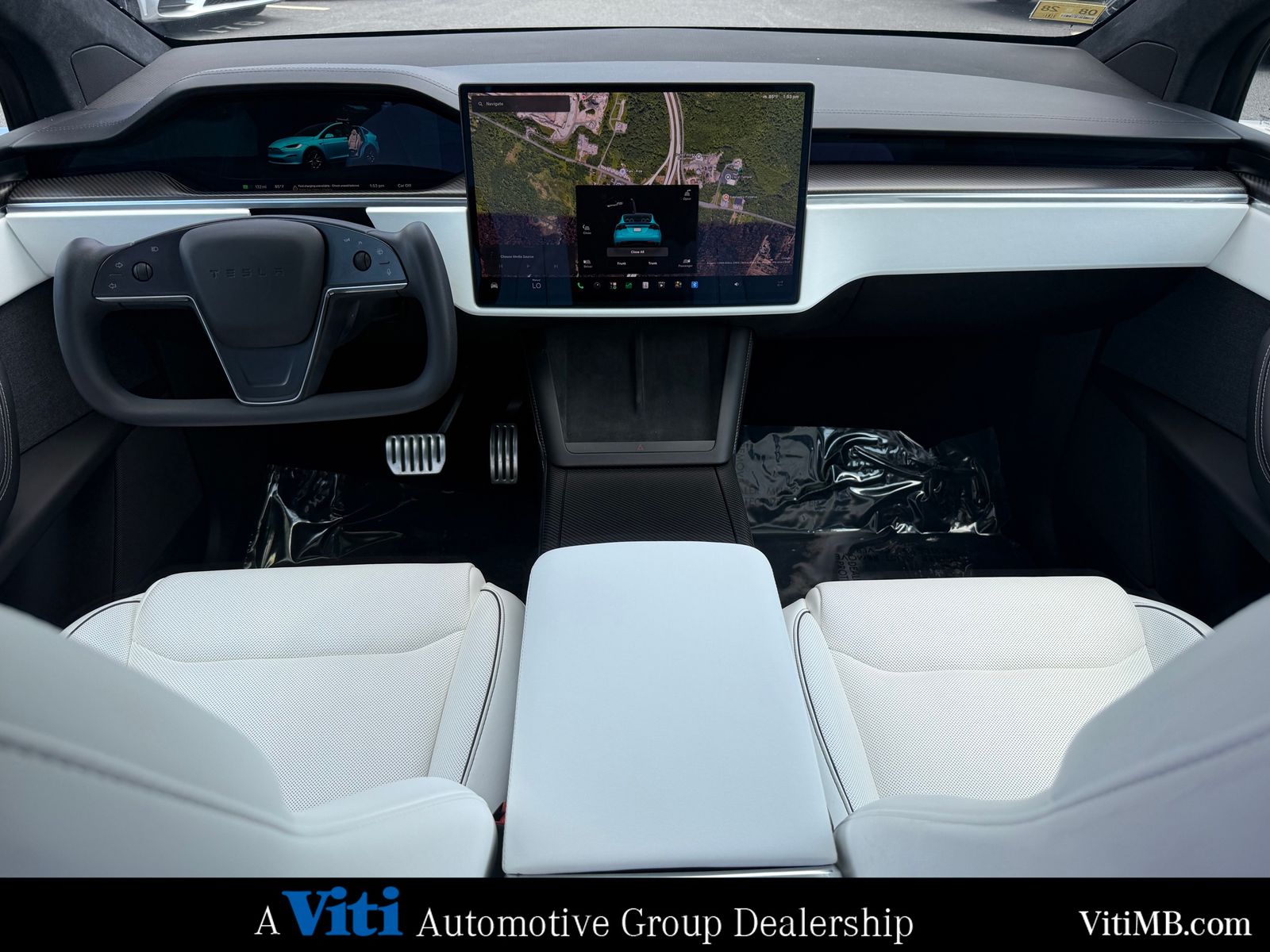 Used 2022 Tesla Model X Plaid with VIN 7SAXCBE66NF341557 for sale in Tiverton, RI