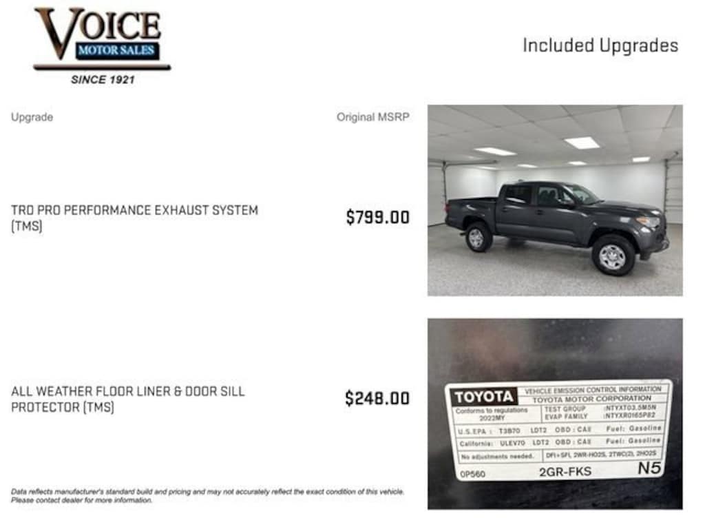 Used 2022 Toyota Tacoma 4WD SR
