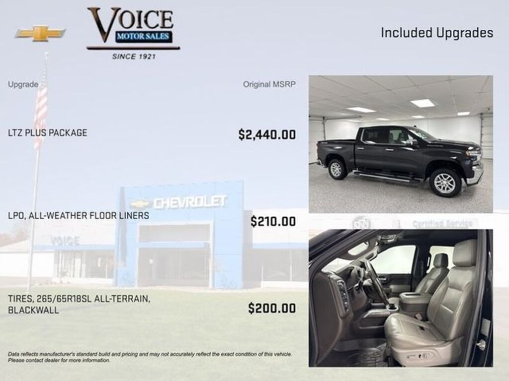 Used 2019 Chevrolet Silverado 1500 LTZ Truck