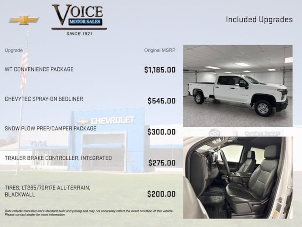 Used 2020 Chevrolet Silverado 2500 HD WT Truck