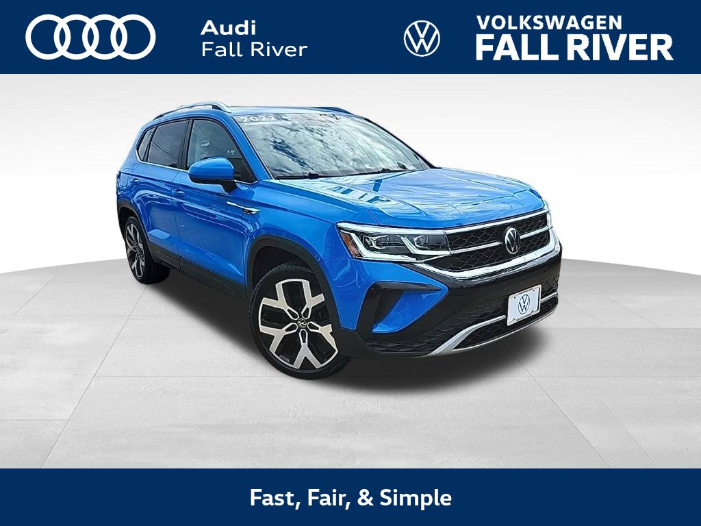 Used 2022 Volkswagen Taos SEL with VIN 3VV2X7B23NM016324 for sale in Fall River, MA
