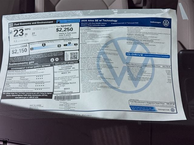 2026 Volkswagen Atlas SE w/Tech - Photo 19