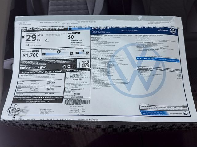 2026 Volkswagen Tiguan S - Photo 19