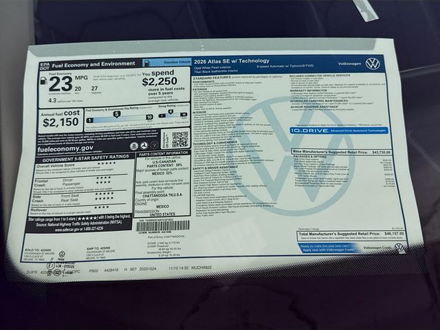 2026 Volkswagen Atlas SE w/Tech - Photo 20