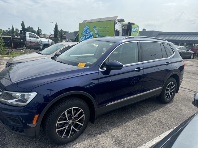 Used 2021 Volkswagen Tiguan SE with VIN 3VV2B7AX1MM139811 for sale in Clarksville, IN