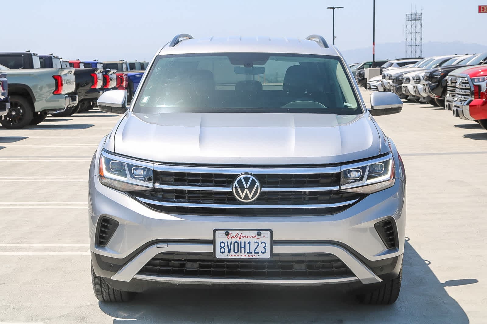 Certified 2021 Volkswagen Atlas SE w/Tech with VIN 1V2WR2CAXMC574480 for sale in Los Angeles, CA