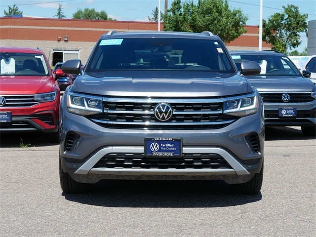 Certified 2022 Volkswagen Atlas Cross Sport SE w/Tech with VIN 1V2KC2CA4NC213828 for sale in Inver Grove Heights, Minnesota