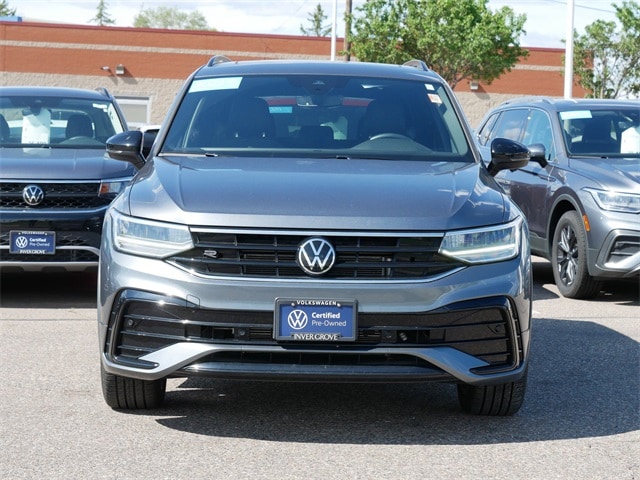 Certified 2023 Volkswagen Tiguan SE R-LINE BLACK with VIN 3VV8B7AX7PM032311 for sale in Inver Grove, Minnesota