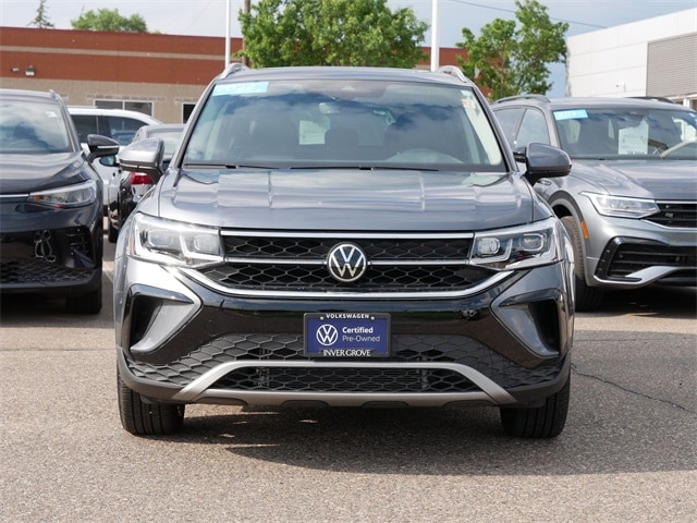 Certified 2022 Volkswagen Taos SEL with VIN 3VV2X7B22NM067684 for sale in Inver Grove, Minnesota