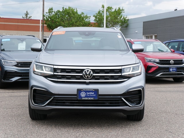 Certified 2020 Volkswagen Atlas Cross Sport SEL Premium R-Line with VIN 1V2TE2CAXLC218818 for sale in Inver Grove, MN