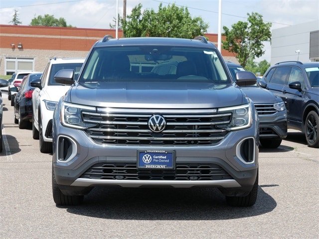 Certified 2025 Volkswagen Atlas SE w/Tech with VIN 1V2KR2CA4SC503447 for sale in Inver Grove, Minnesota