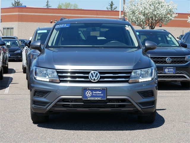 Certified 2021 Volkswagen Tiguan SE with VIN 3VV2B7AX1MM020866 for sale in Inver Grove, Minnesota