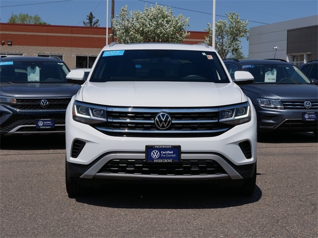 Certified 2022 Volkswagen Atlas Cross Sport SE w/Tech with VIN 1V2KC2CA2NC202116 for sale in Inver Grove, Minnesota