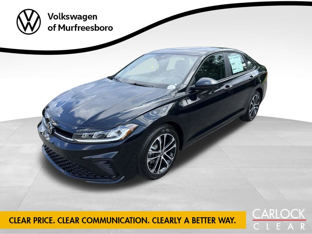 Deep Black Pearl 2026 Volkswagen Jetta Sedan Front-Wheel Drive 8-Speed Automatic