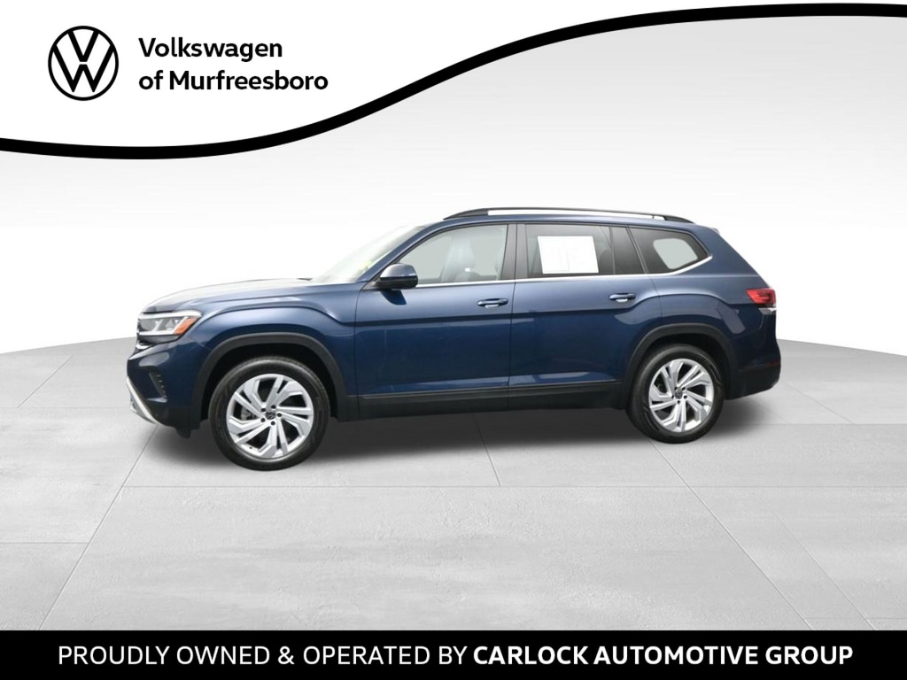 Used 2021 Volkswagen Atlas SE w/Tech with VIN 1V2KP2CA0MC568899 for sale in Murfreesboro, TN