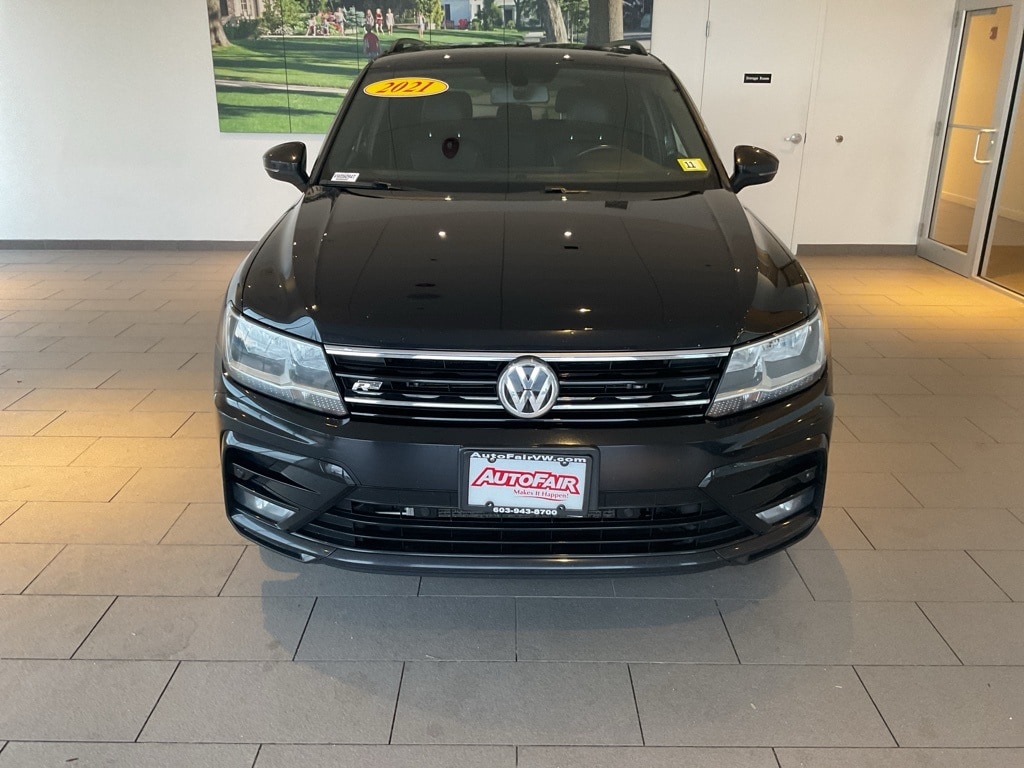 Used 2021 Volkswagen Tiguan SE R-LINE BLACK with VIN 3VV2B7AXXMM066163 for sale in Merrimack, NH